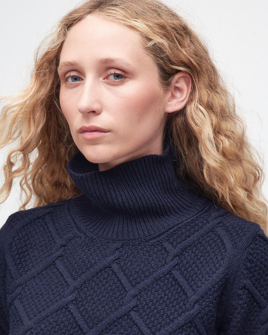 burne-sweatshirt met rolkraag