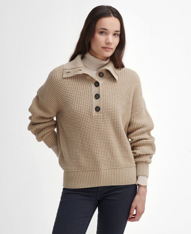 woodside half-button jumper