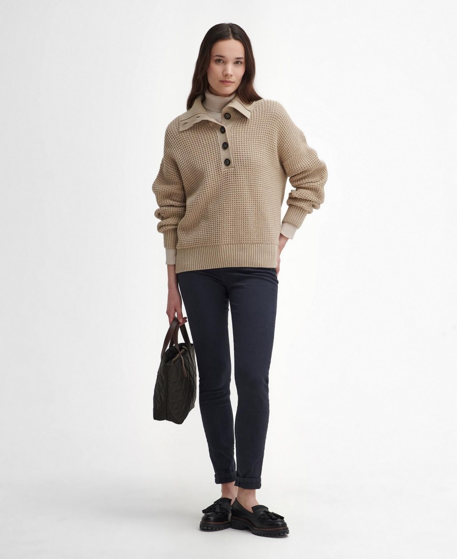 woodside half-button jumper