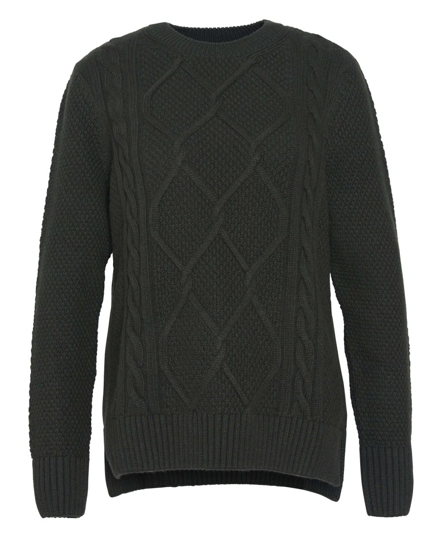 burne argyle trui met ronde hals