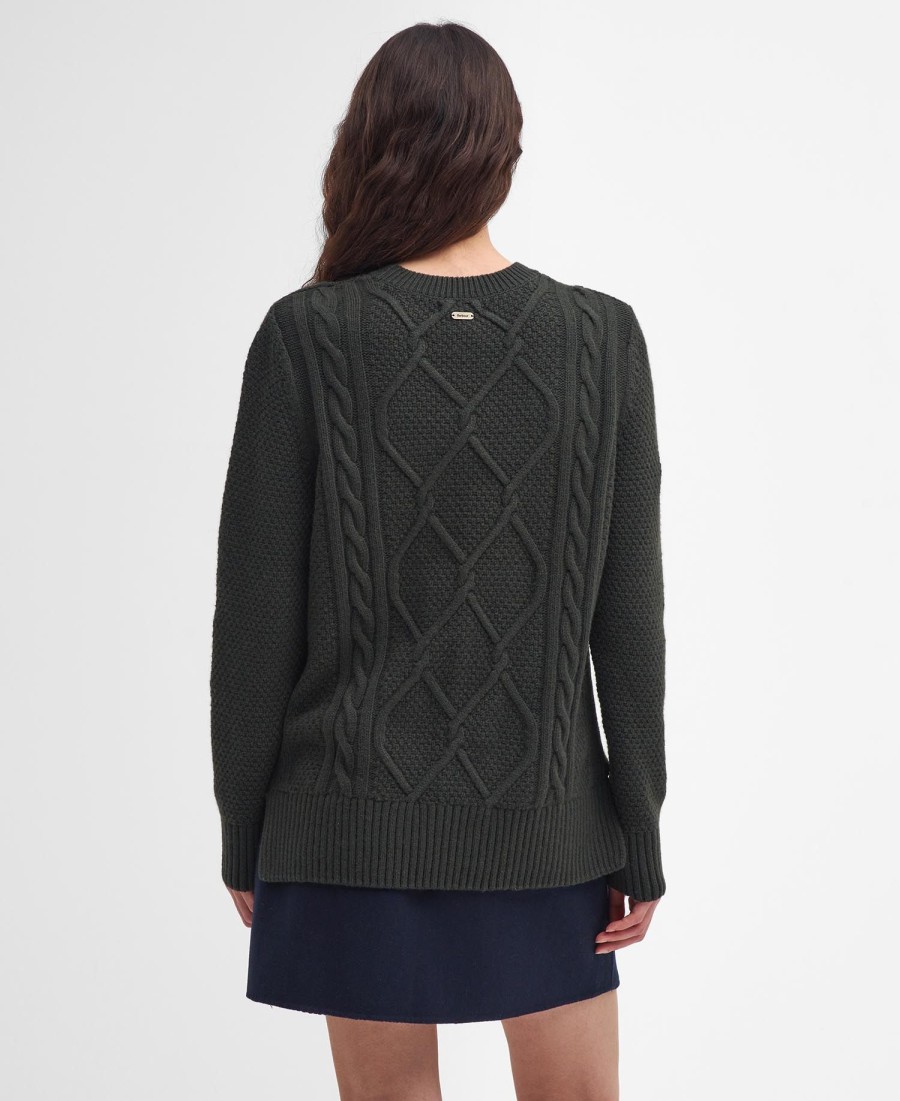 burne argyle trui met ronde hals
