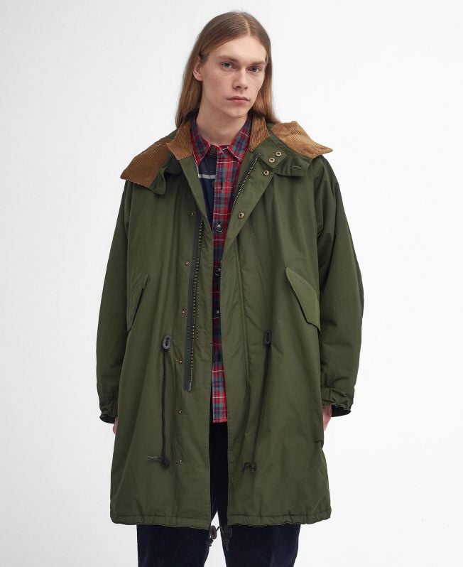 barbour x baracuta mods casual parka-jas