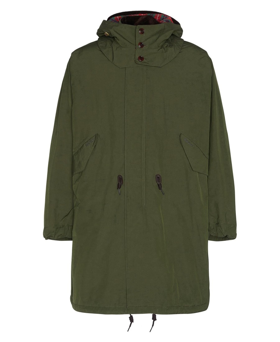 barbour x baracuta mods casual parka-jas