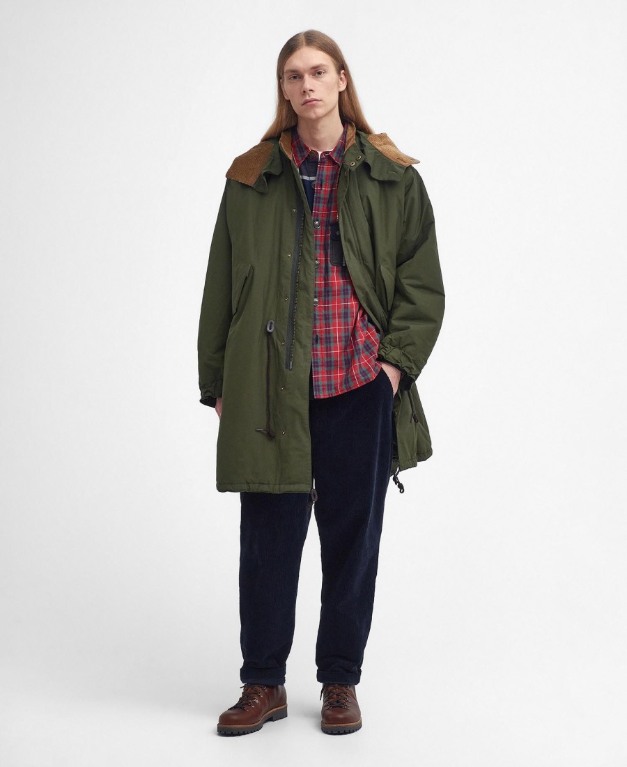 barbour x baracuta mods casual parka-jas