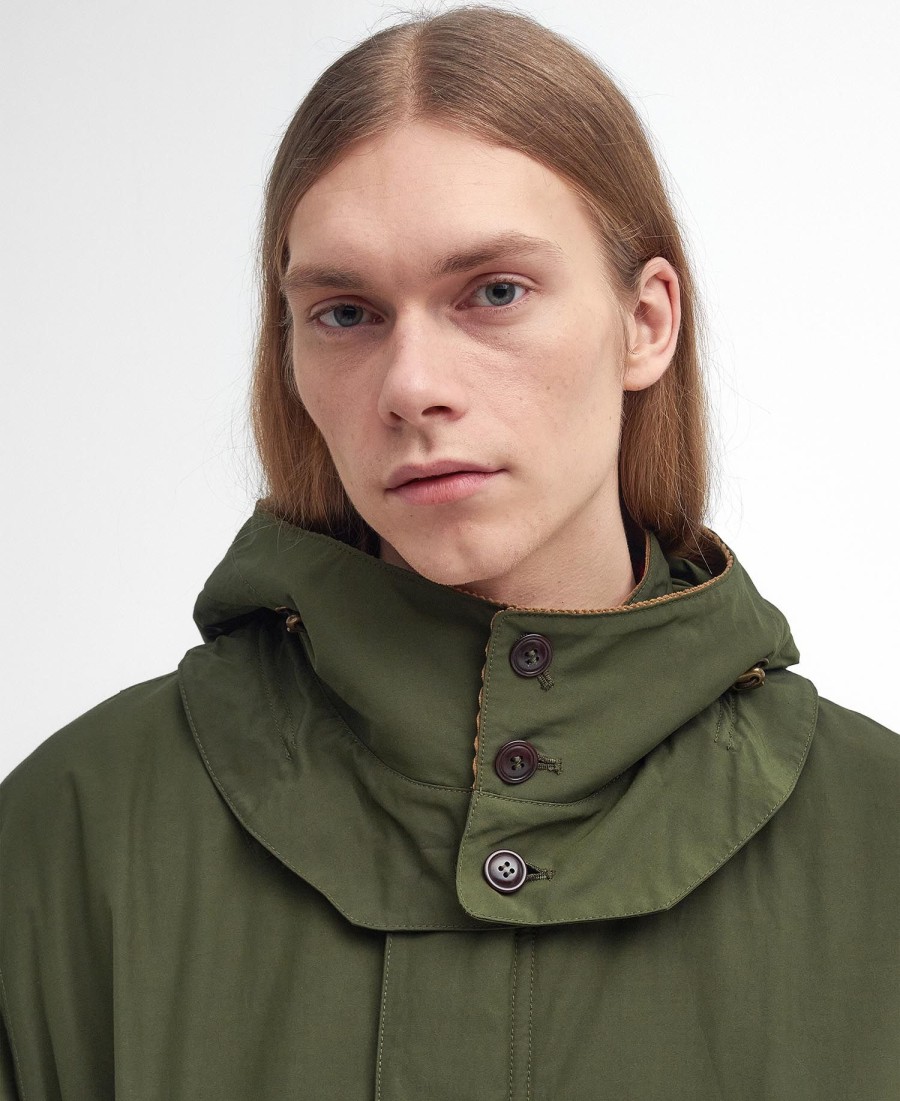 barbour x baracuta mods casual parka-jas