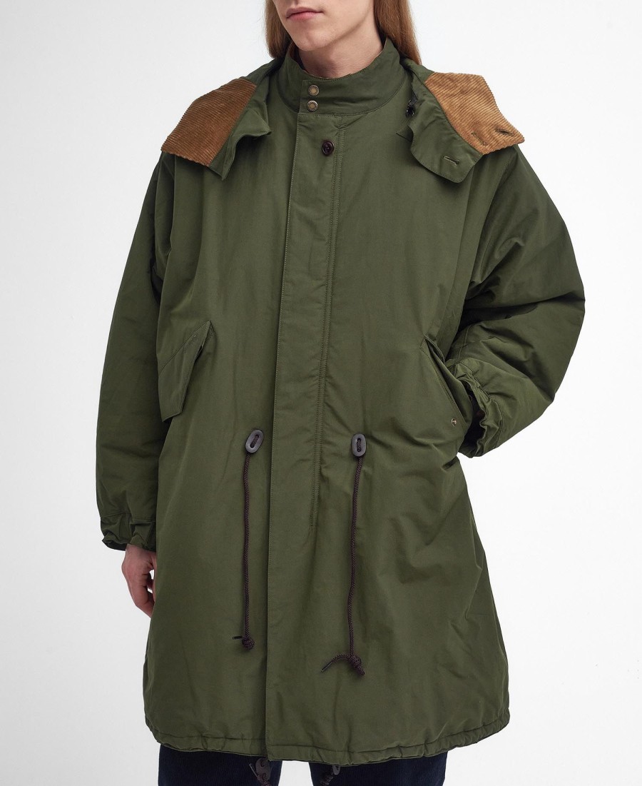 barbour x baracuta mods casual parka-jas