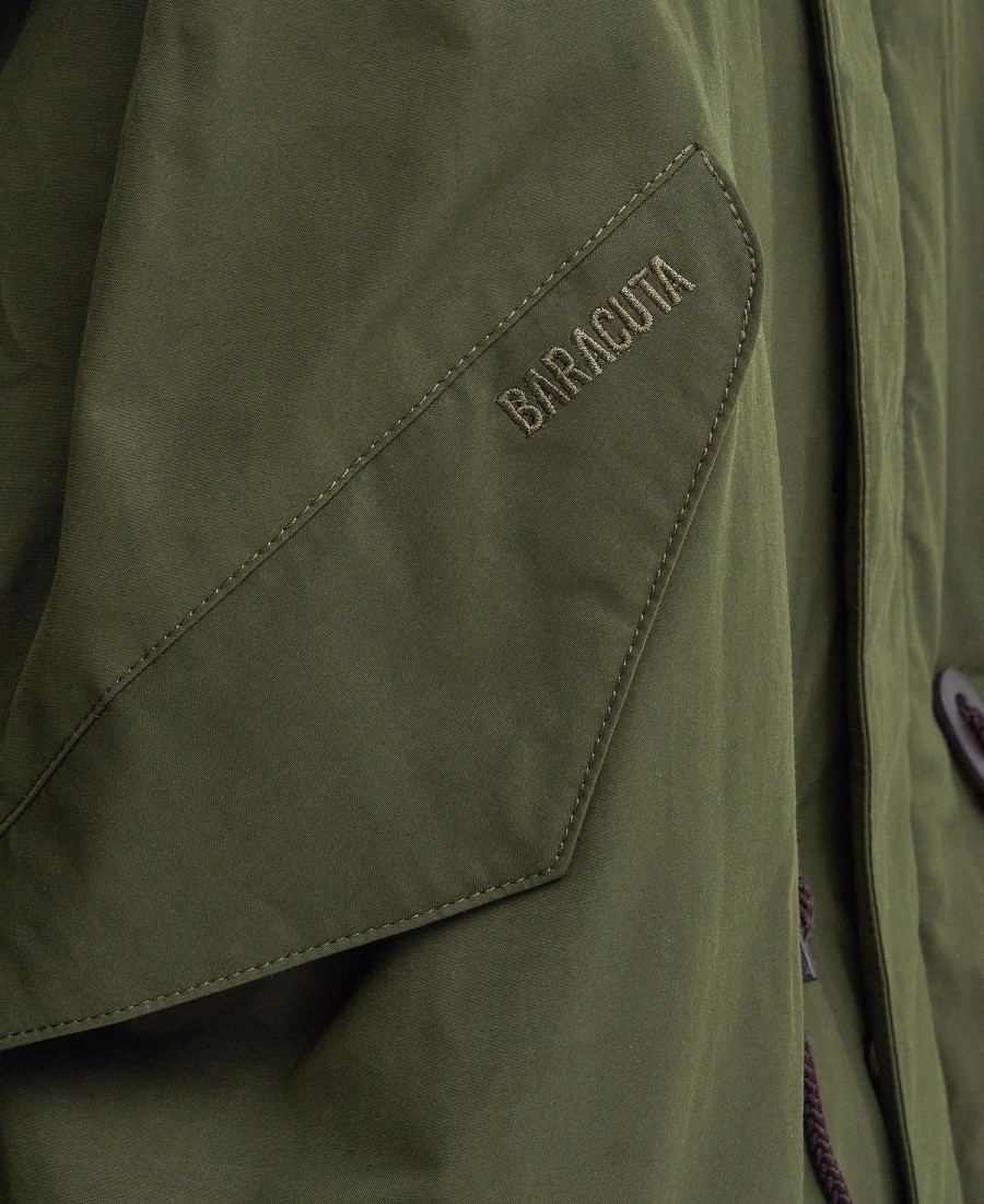 barbour x baracuta mods casual parka-jas