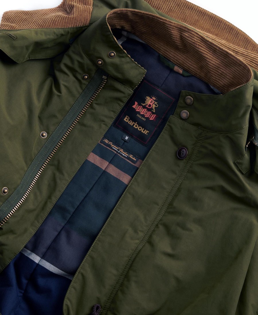 barbour x baracuta mods casual parka-jas