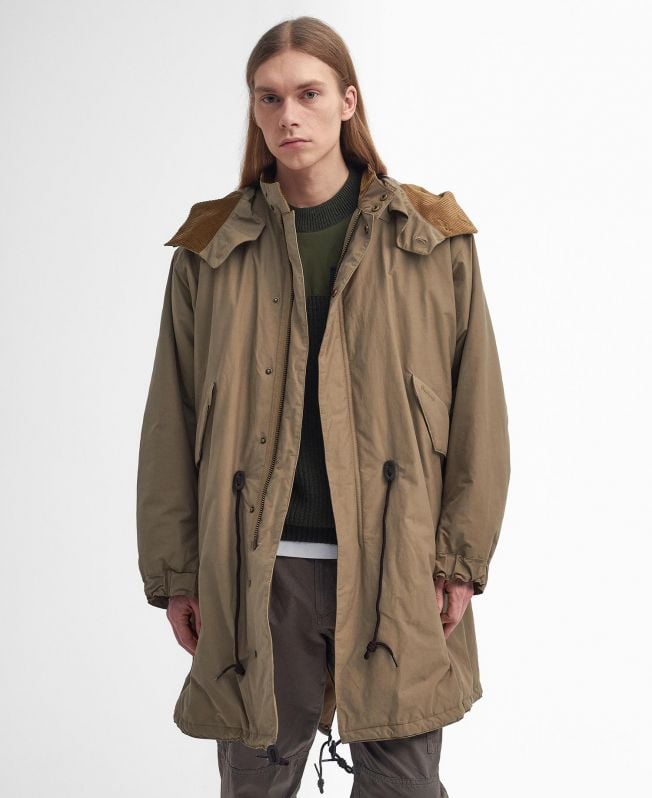 barbour x baracuta mods casual parka-jas