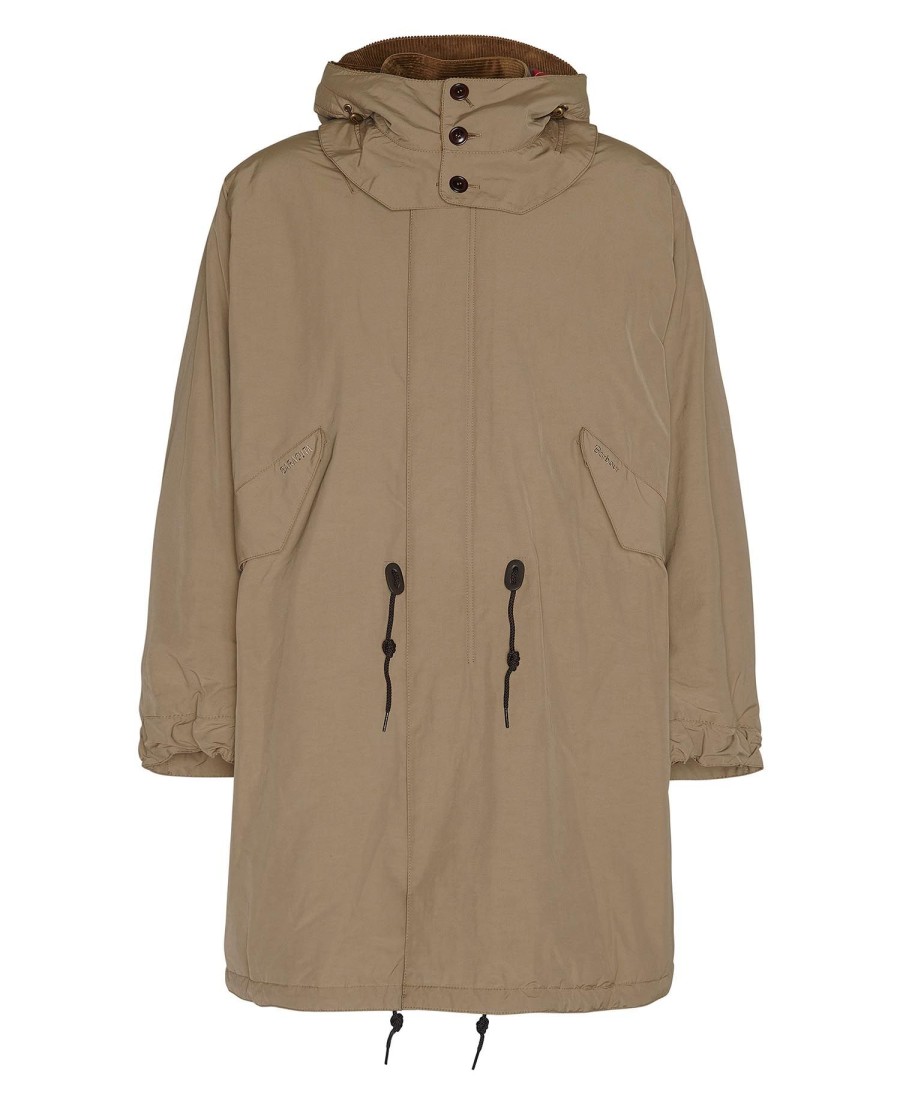 barbour x baracuta mods casual parka-jas