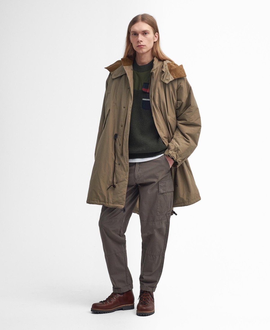 barbour x baracuta mods casual parka-jas