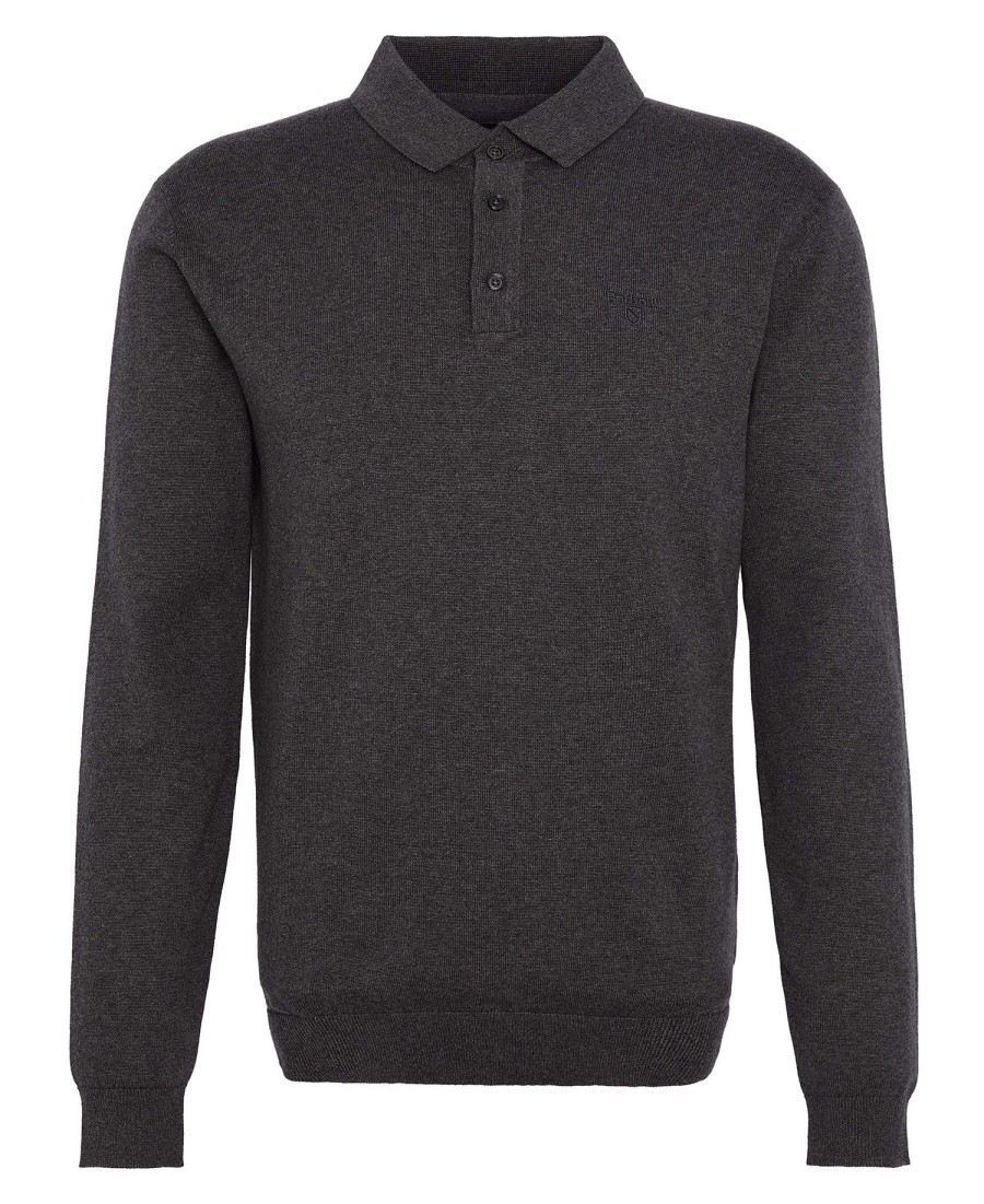 bassington gebreide poloshirt