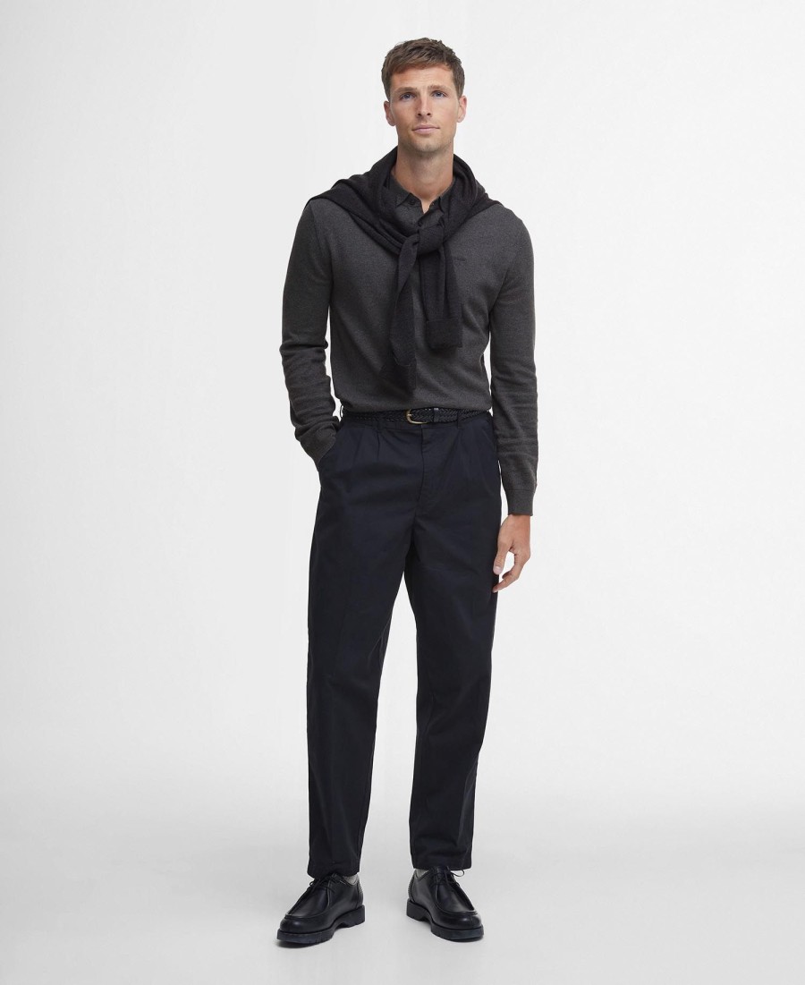 bassington gebreide poloshirt
