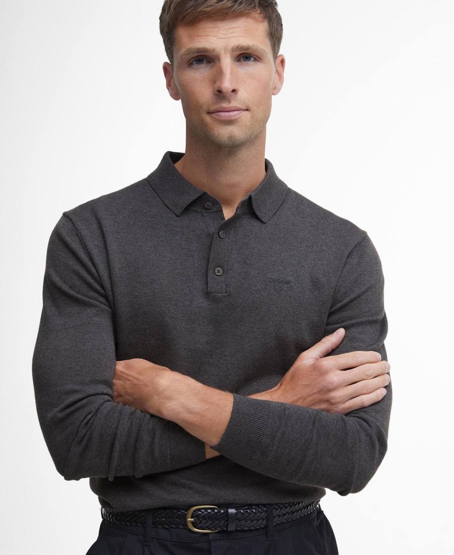 bassington gebreide poloshirt