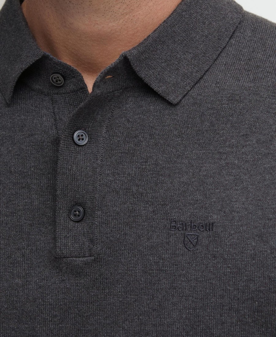 bassington gebreide poloshirt