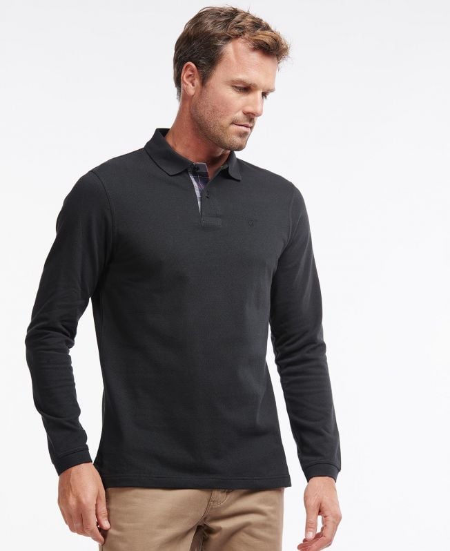 essentiële polo met lange mouwen