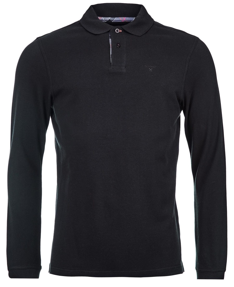 essentiële polo met lange mouwen