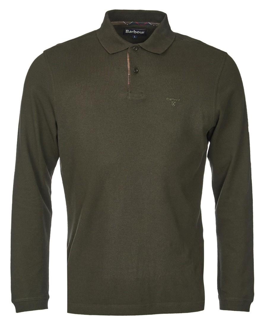 essentiële polo met lange mouwen
