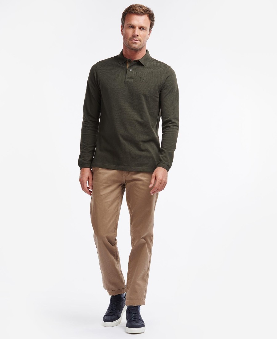 essentiële polo met lange mouwen