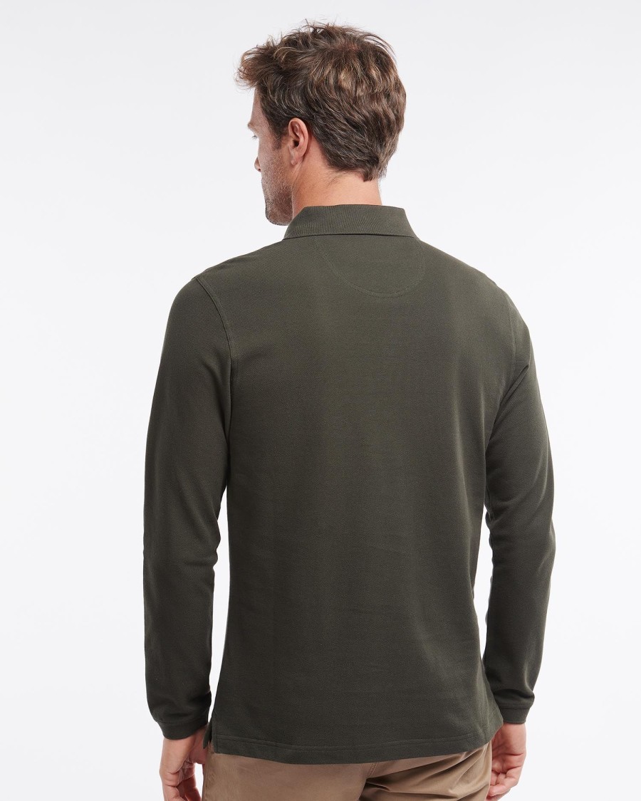 essentiële polo met lange mouwen