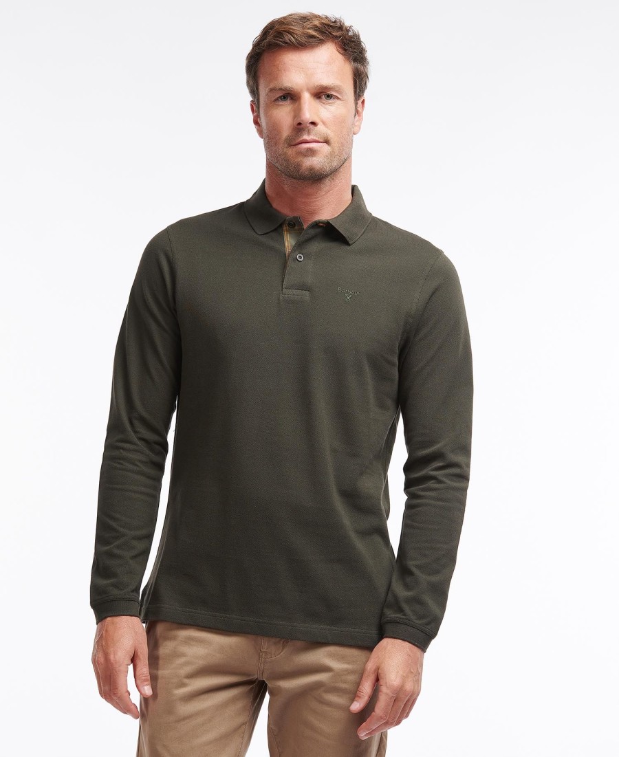 essentiële polo met lange mouwen