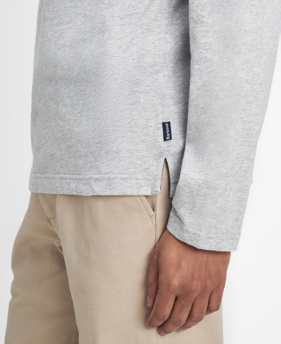 corpatch poloshirt met lange mouwen