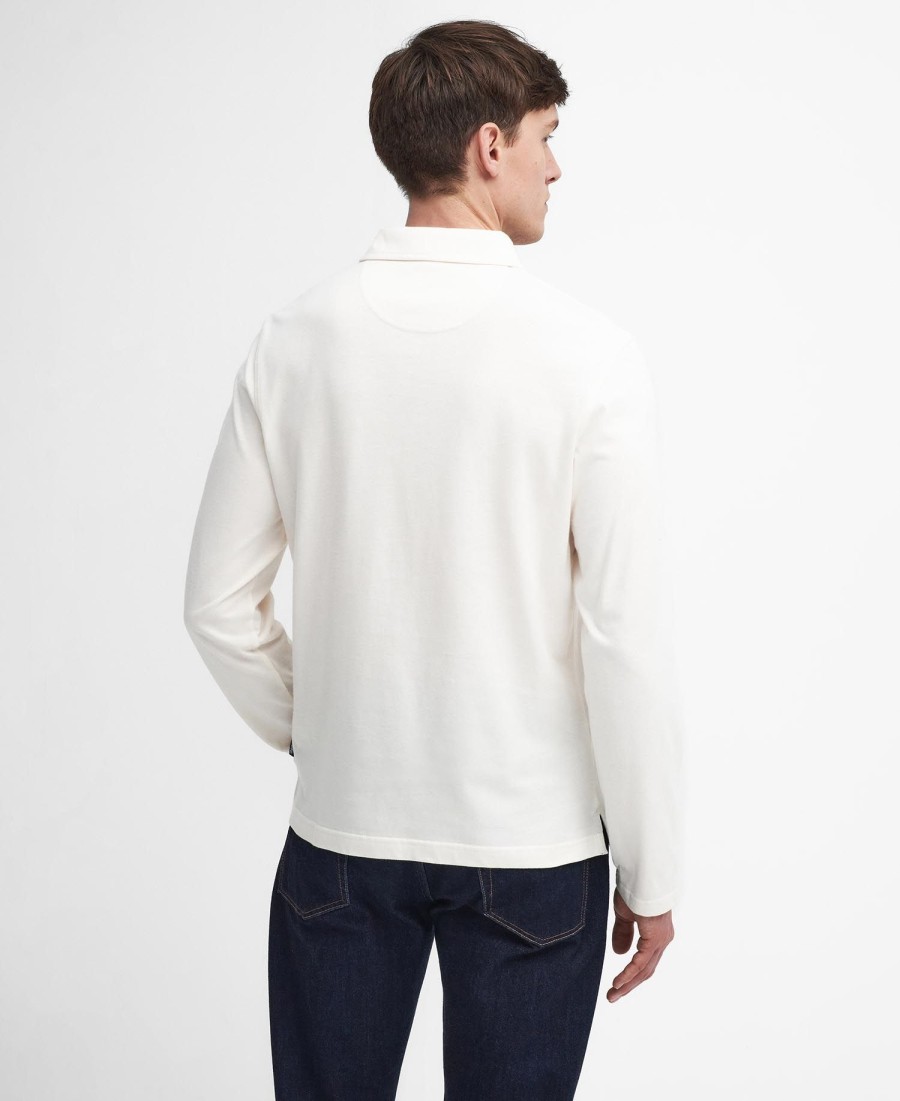 corpatch poloshirt met lange mouwen