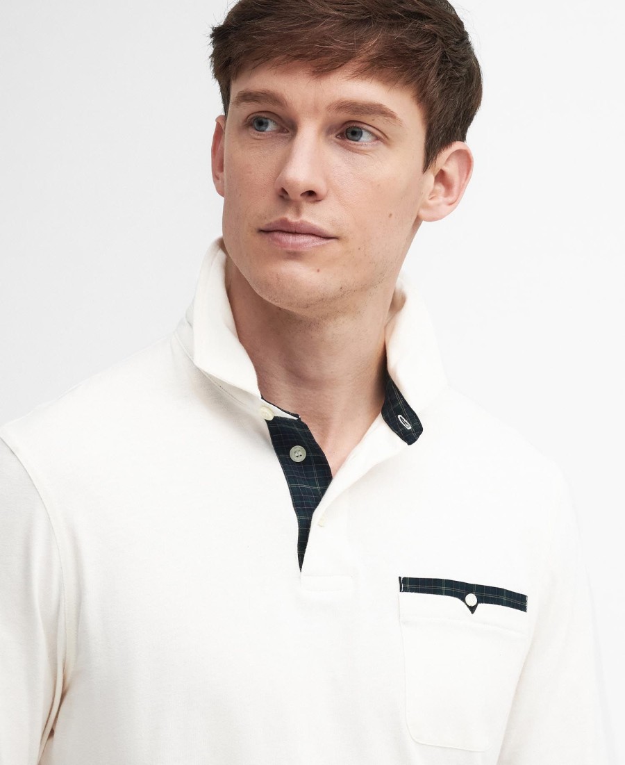 corpatch poloshirt met lange mouwen