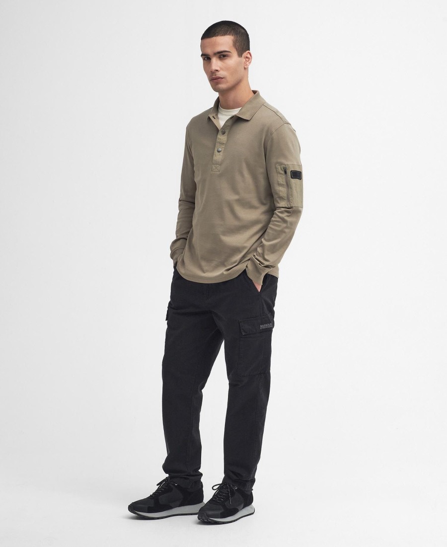 bradley poloshirt met lange mouwen