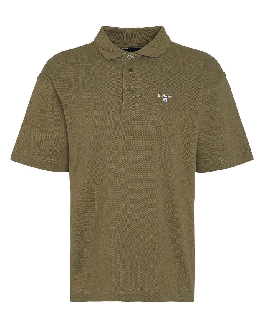 dunand oversized poloshirt met korte mouwen