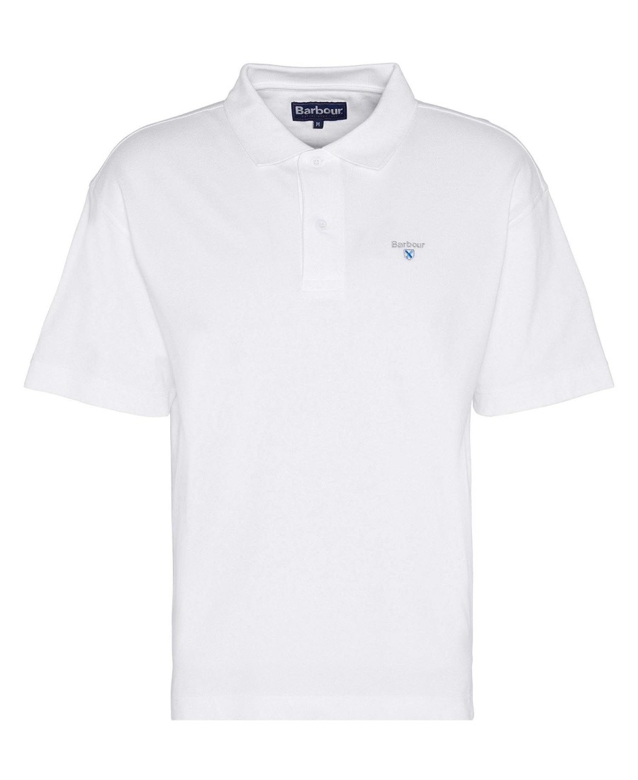dunand oversized poloshirt met korte mouwen