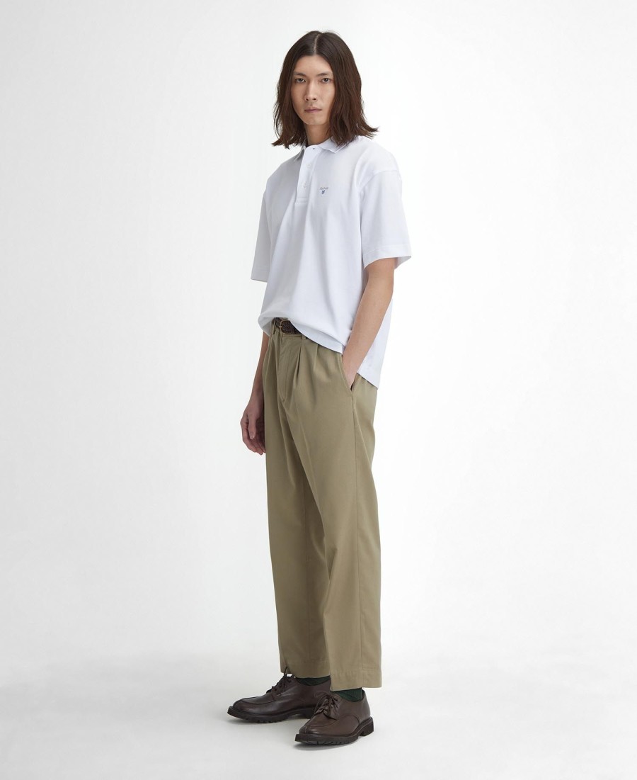 dunand oversized poloshirt met korte mouwen