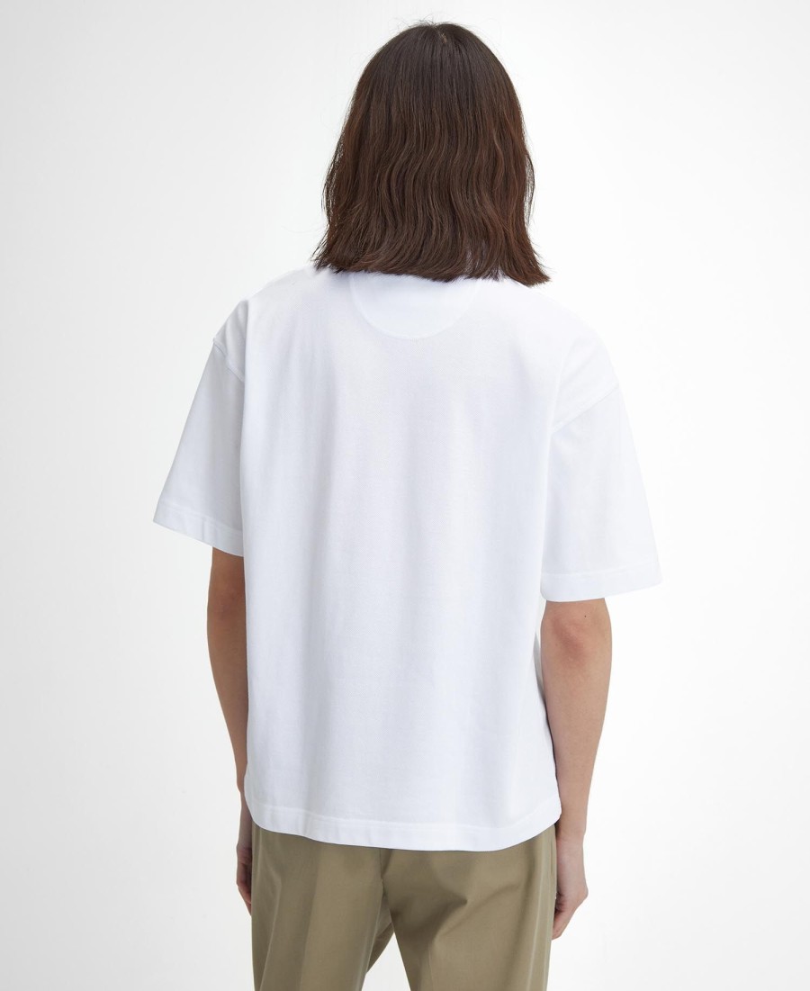 dunand oversized poloshirt met korte mouwen