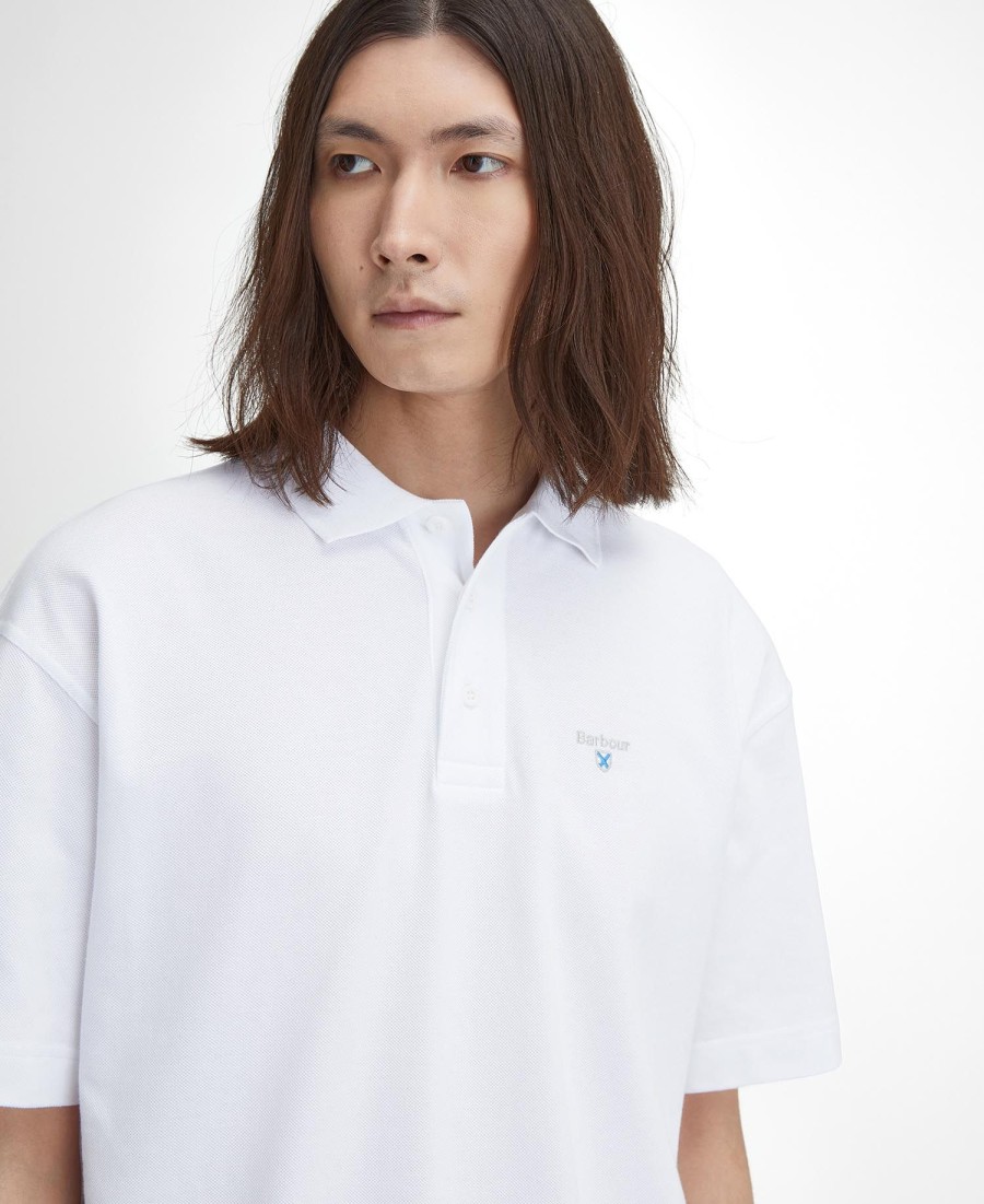 dunand oversized poloshirt met korte mouwen