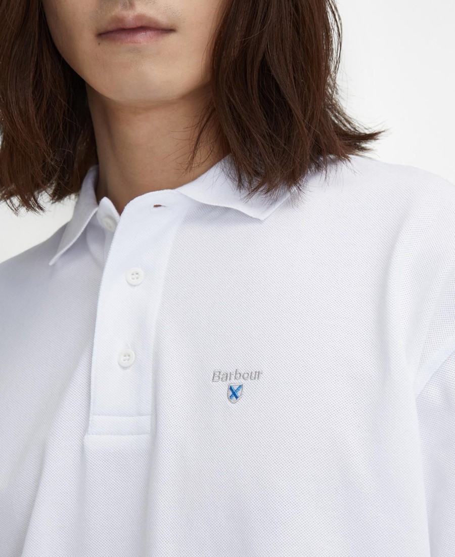 dunand oversized poloshirt met korte mouwen