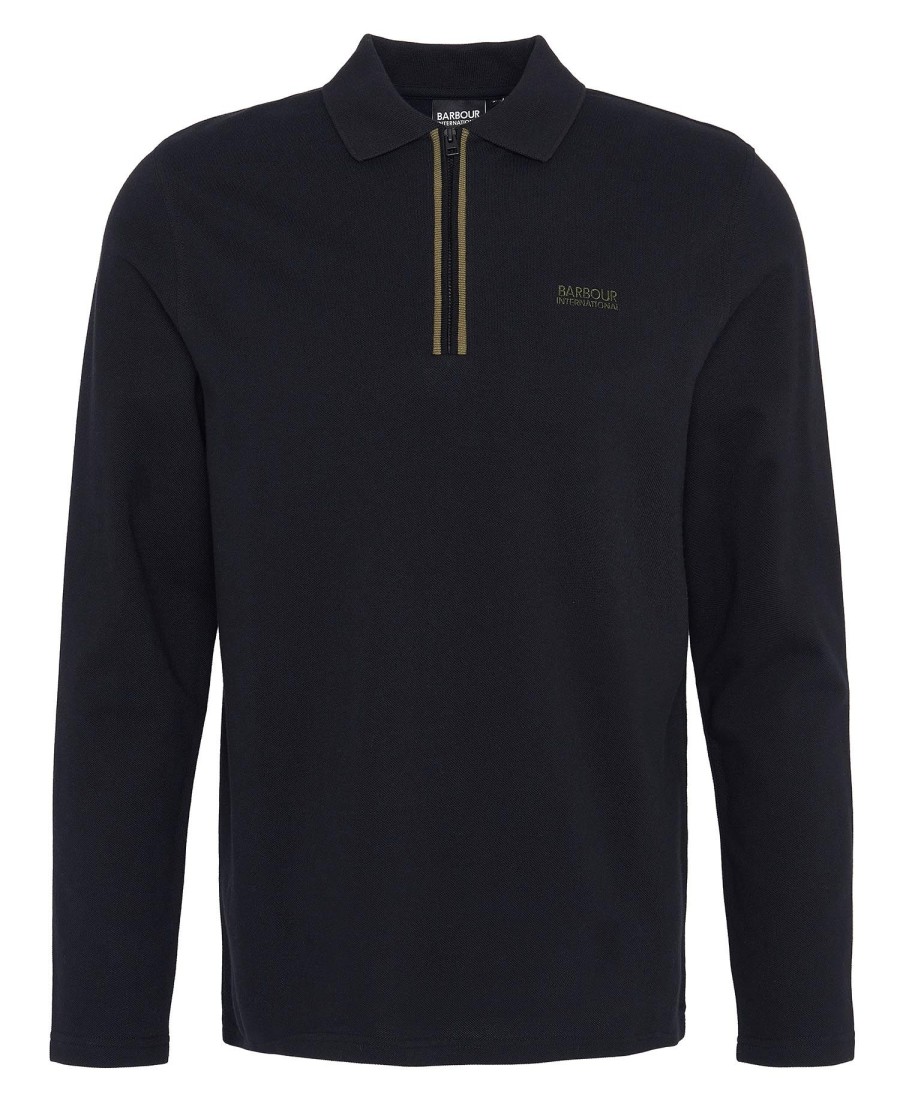 marshall poloshirt met lange mouwen