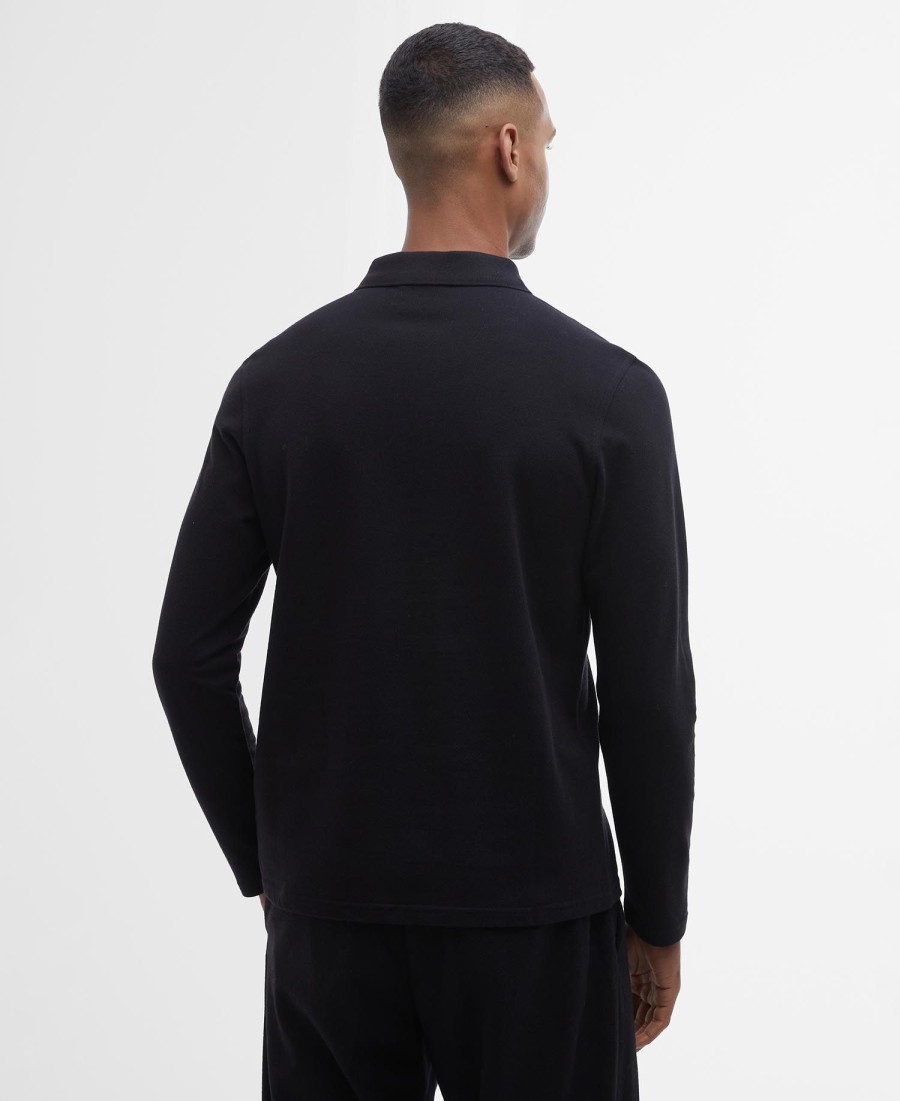 marshall poloshirt met lange mouwen