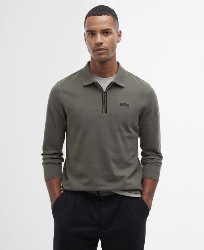 marshall poloshirt met lange mouwen