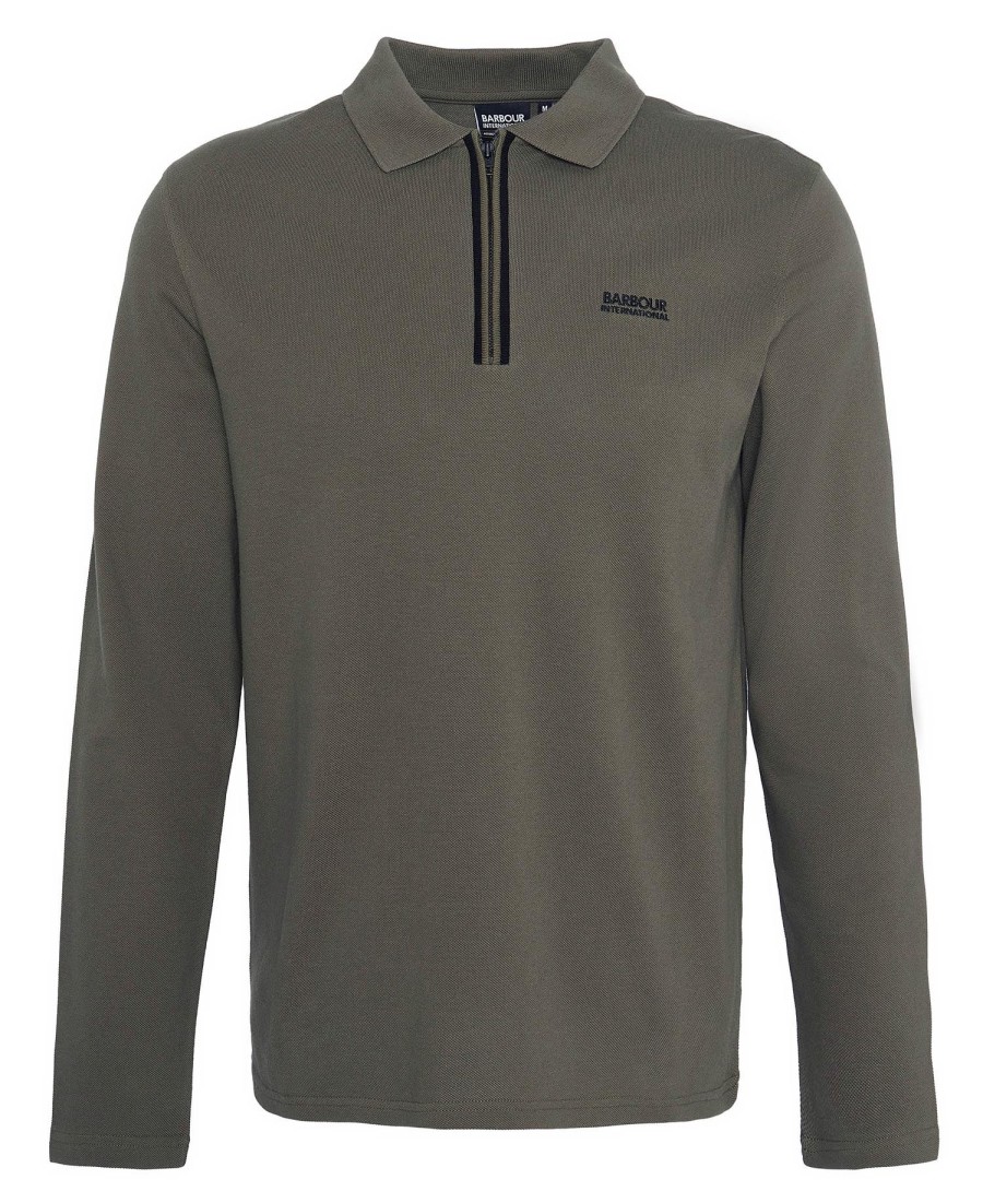 marshall poloshirt met lange mouwen