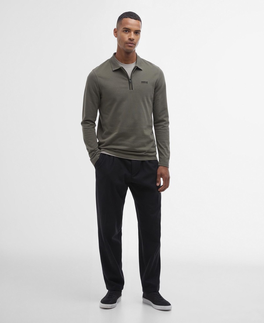 marshall poloshirt met lange mouwen