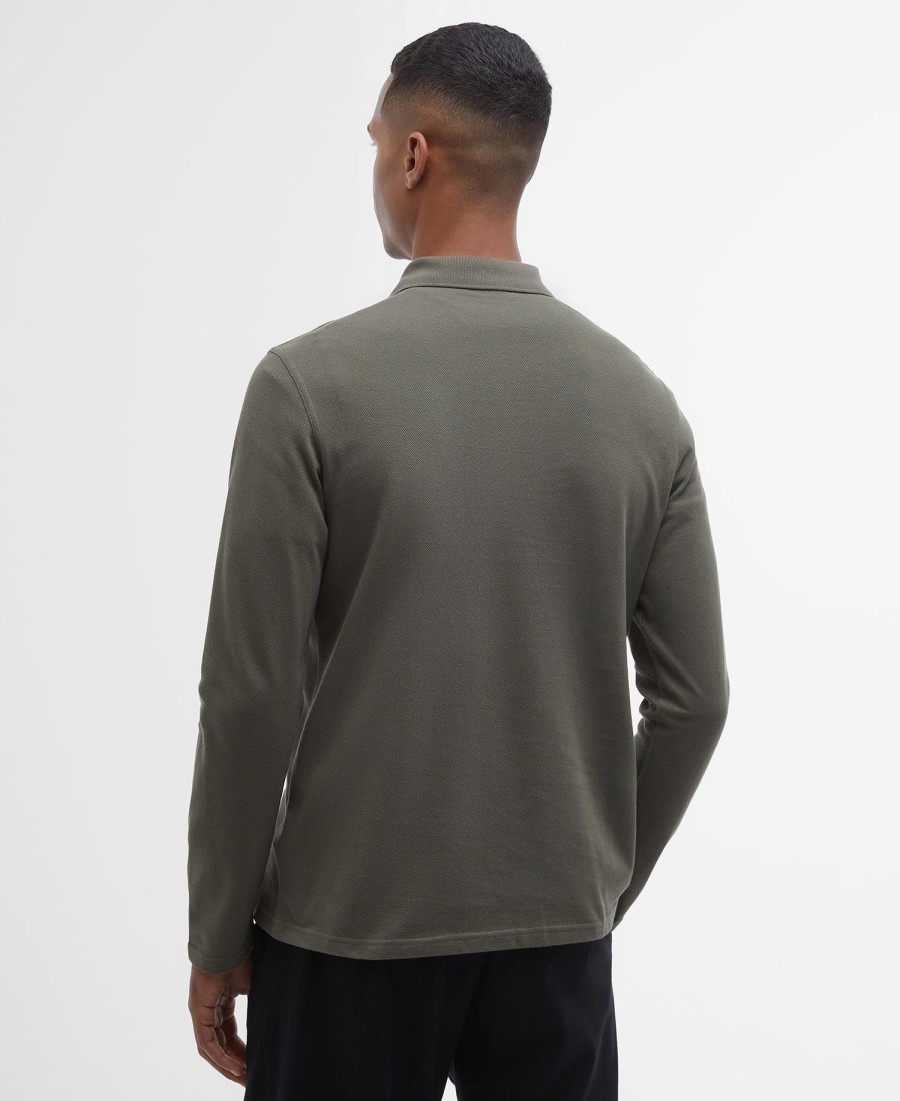 marshall poloshirt met lange mouwen