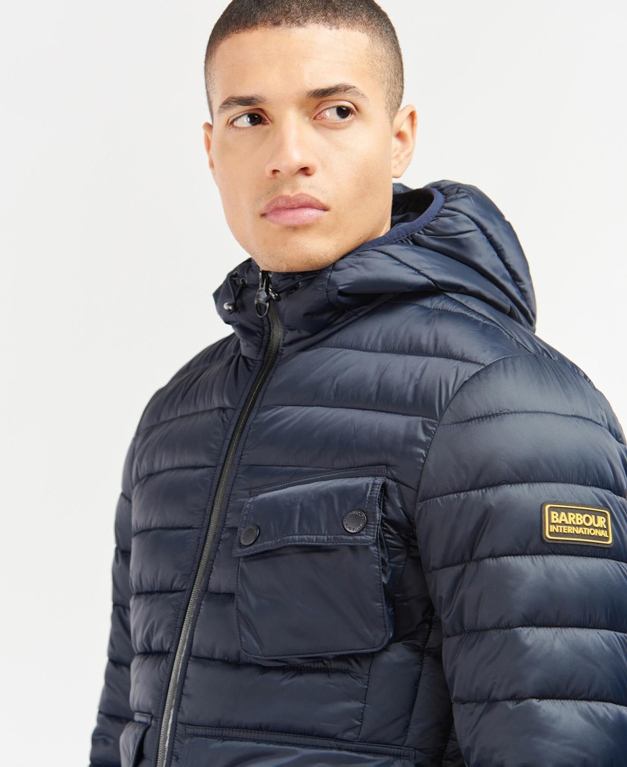 racer ouston gewatteerde jas met capuchon