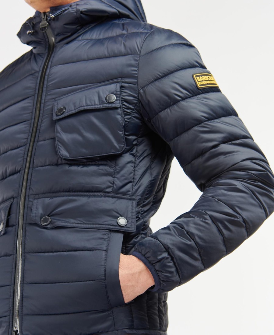racer ouston gewatteerde jas met capuchon