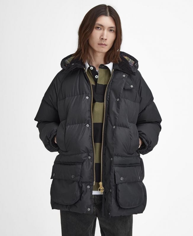 beaufort gewatteerde oversized jas