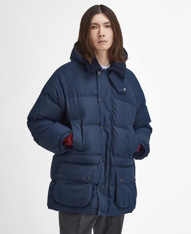 beaufort gewatteerde oversized jas