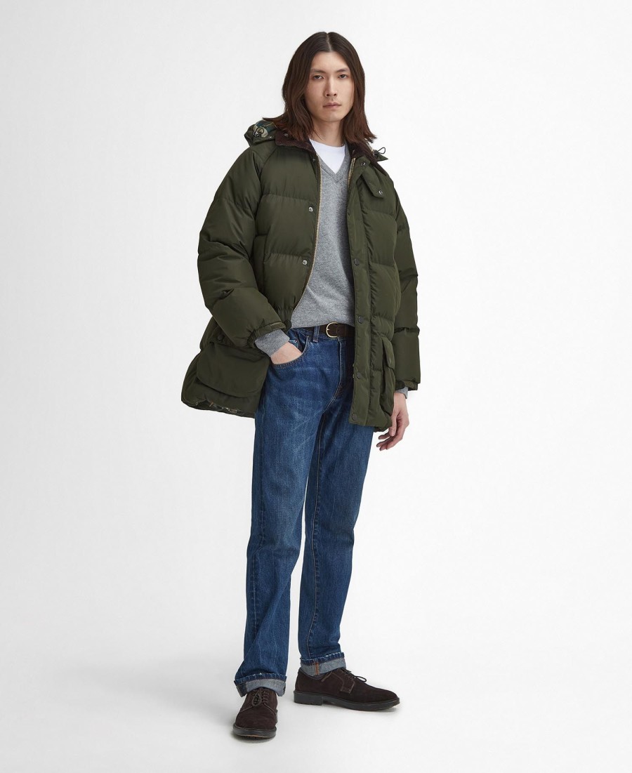 beaufort gewatteerde oversized jas
