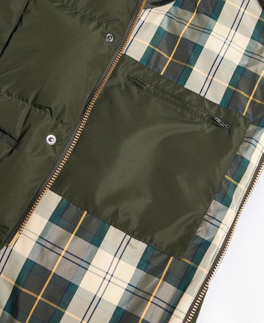 beaufort gewatteerde oversized jas