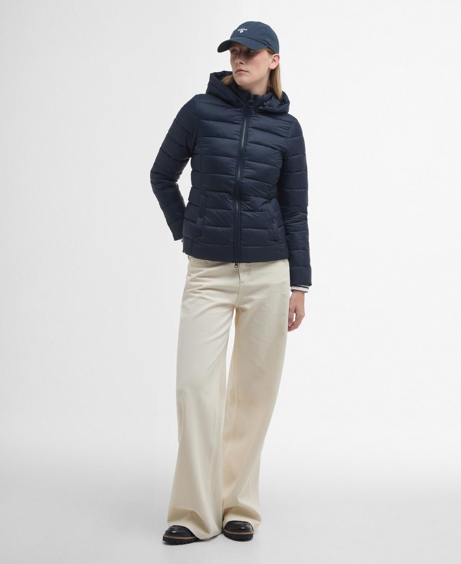 barbour shaw gewatteerde jas