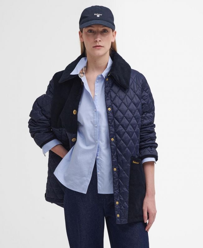 reeth patchwork gewatteerde jas