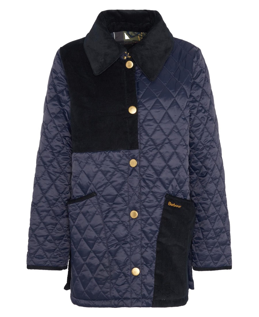 reeth patchwork gewatteerde jas